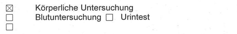 Anordnng krperliche Untersuchung